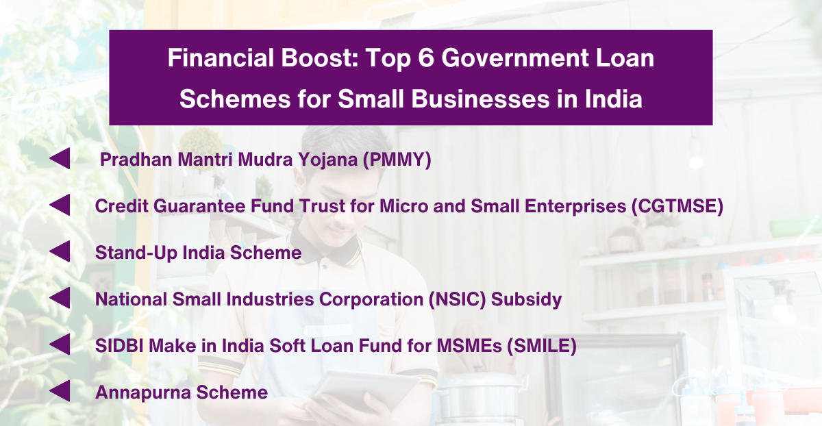 Financial Boost - Top 6 Government Loan Schemes for Small Businesses in India