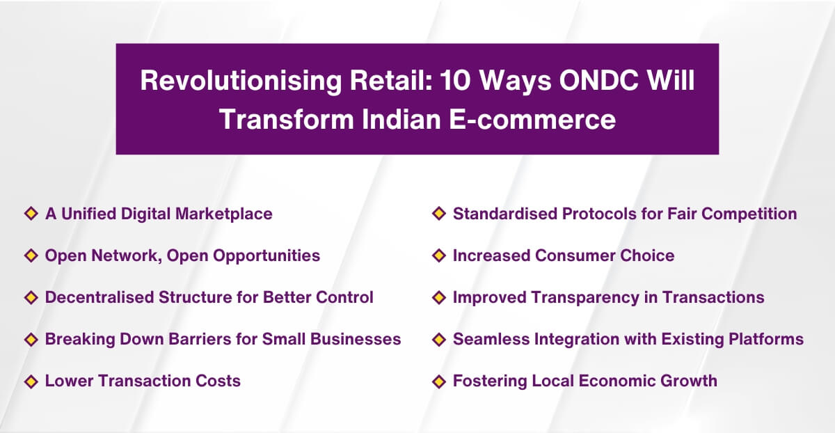 Revolutionising Retail - 10 Ways ONDC Will Transform Indian E-commerce