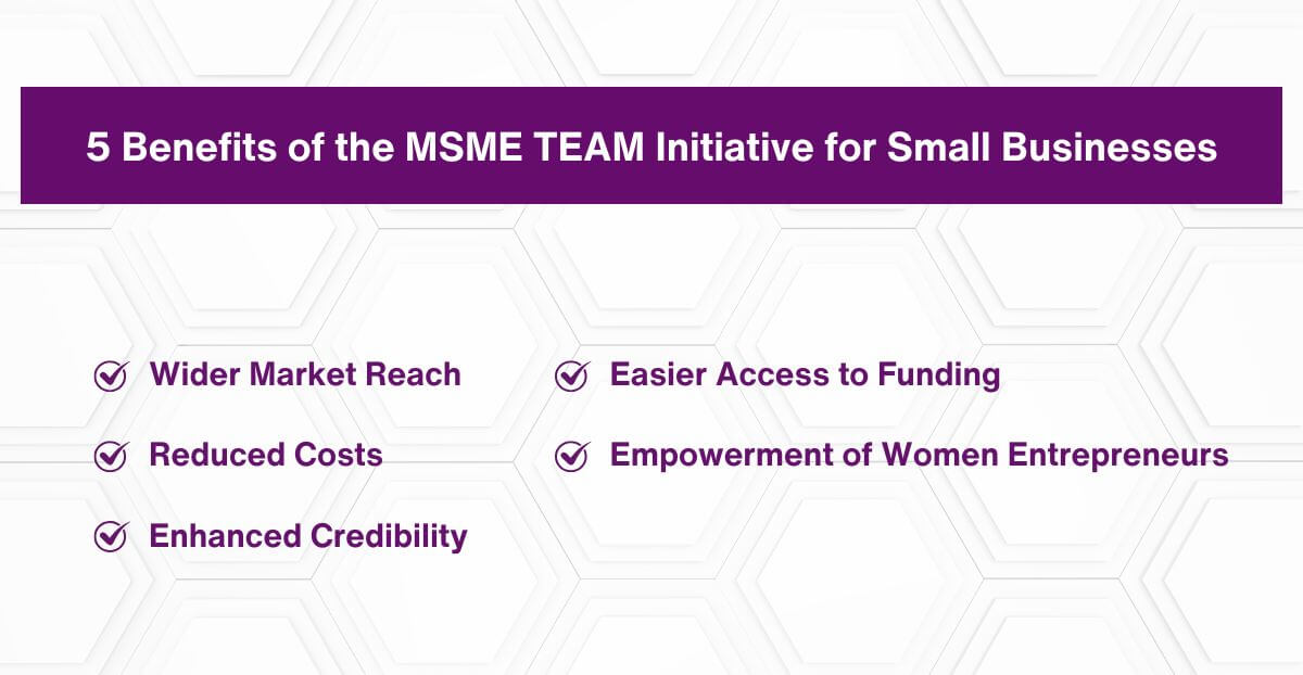 5 Benefits of the MSME TEAM Initiative for Small Businesses
