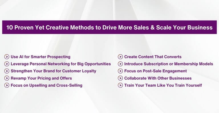 Creative Ideas to Increase Sales and Boost Your Business Growth