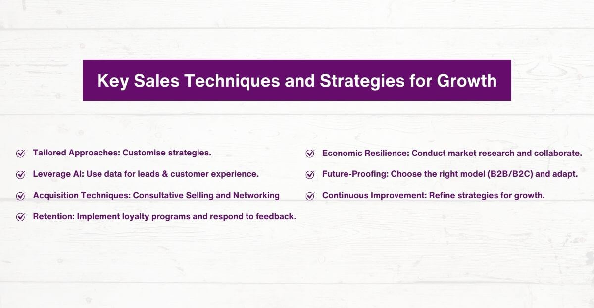 Key Sales Techniques and Strategies for Growth