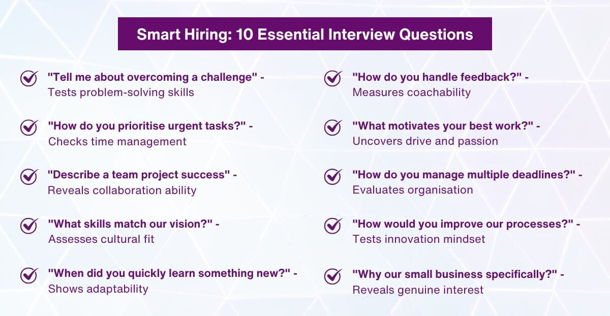 Smart Hiring - 10 Essential Interview Questions
