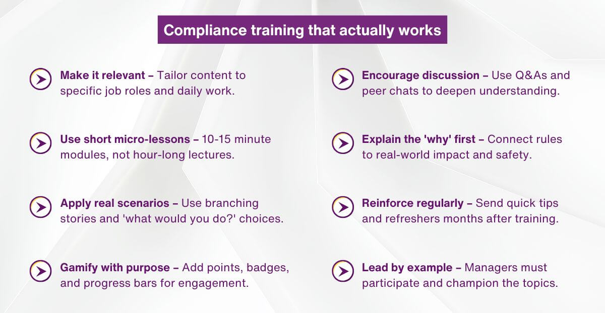 Compliance training that actually works
