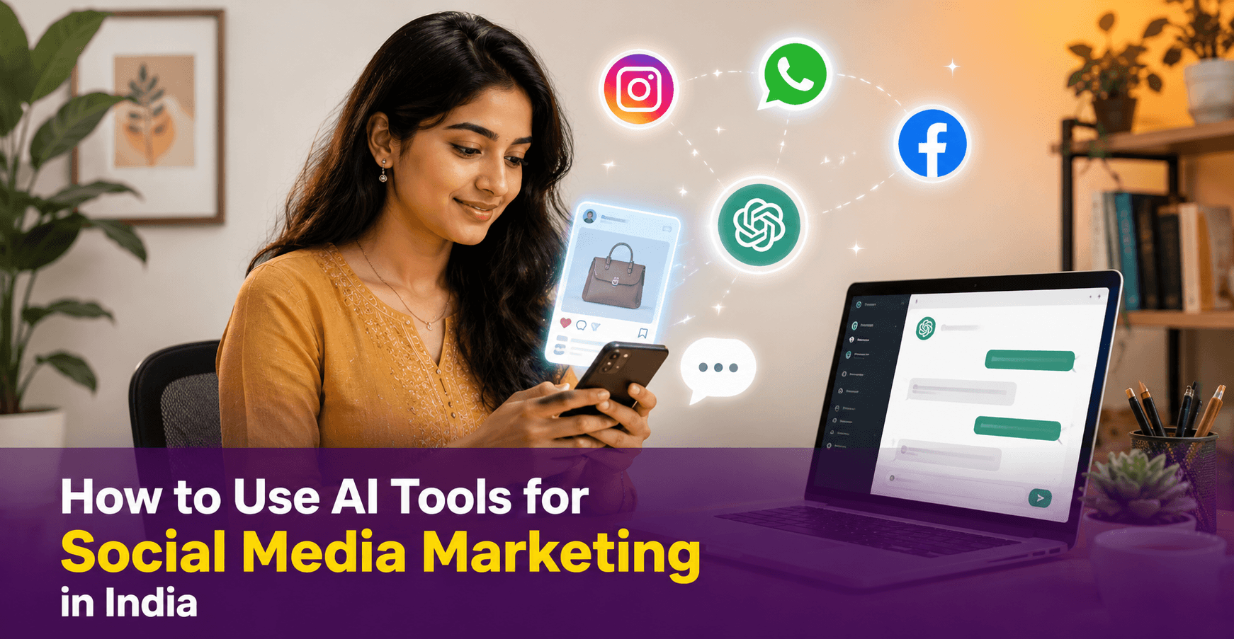 How to Use AI Tools for Social Media Marketing in India