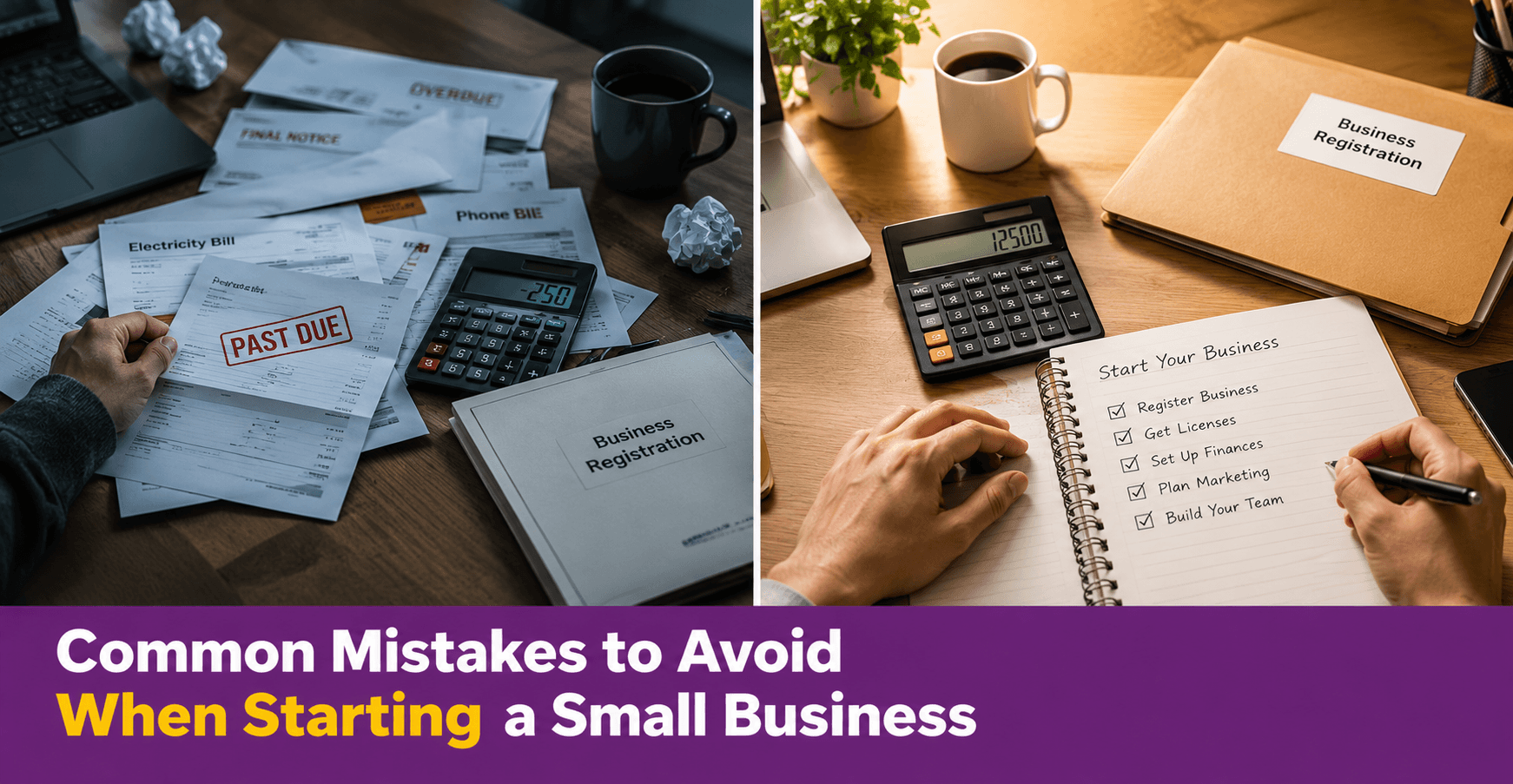 Common mistakes to avoid when starting a small business