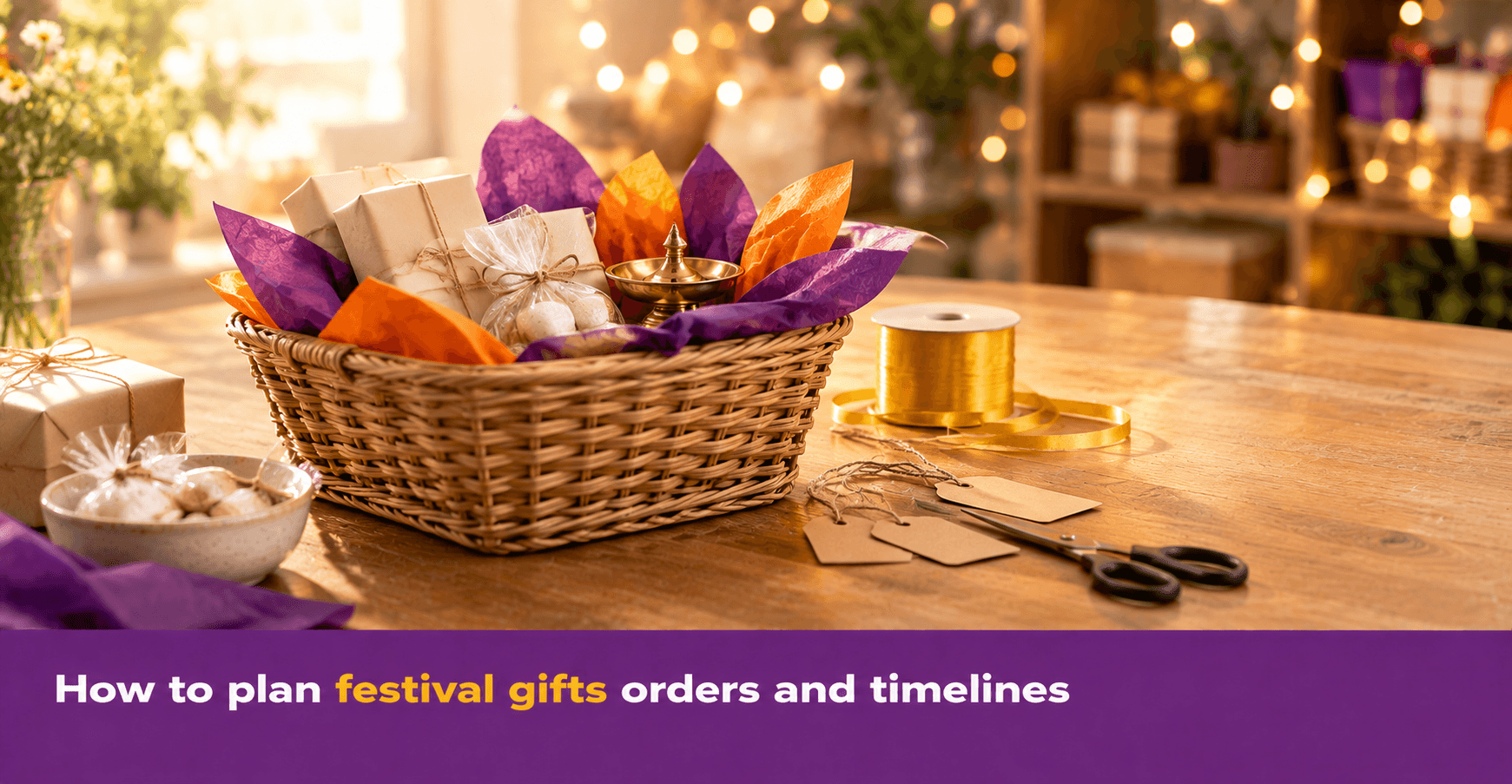 Festival gifts for business: how to plan orders and timelines